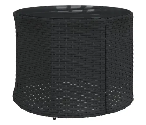 Dārza Dīvāns Ar Galdu, Matračiem, Pusapaļš, Pe Rotangpalma Vidaxl