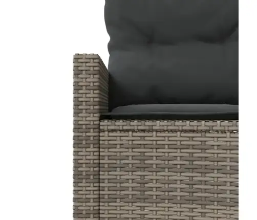 Ümmargune Aiadiivan Koos Laua Ja Patjadega, Hall, Polürotang