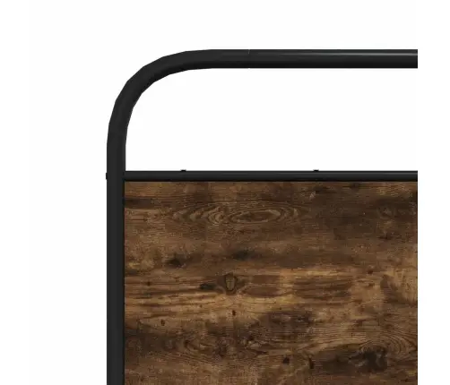 Metallist Voodiraam Ilma Madratsita Suitsutatud Tamm 193X203 Cm