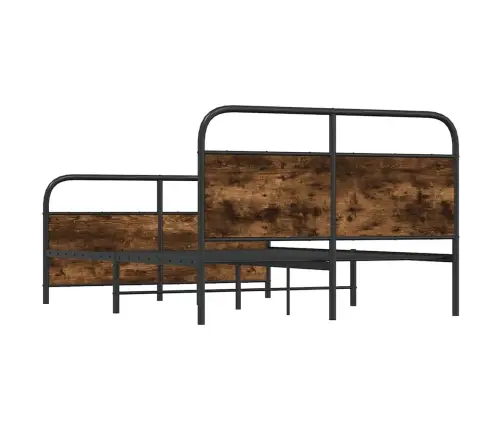 Lovos Rėmas Be Čiužinio, Dūminio Ąžuolo, 140X190cm Metalas