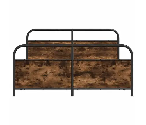 Gultas Rāmis Bez Matrača, Metāls, 193X203Cm, Ozolkoka Imitācija Vidaxl