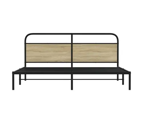 Lovos Rėmas Be Čiužinio, Sonoma Ąžuolo, 180X200cm Metalas