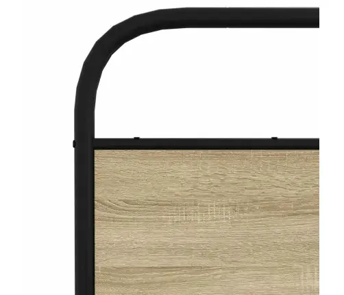 Gultas Rāmis Bez Matrača, Ozola Krāsa, 137X190 Cm Vidaxl