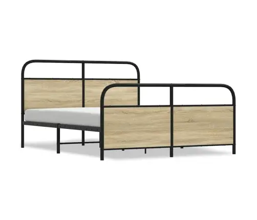 Metallist Voodiraam Ilma Madratsita Sonoma Tamm 160X200 Cm