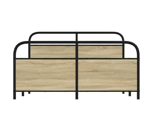 Metallist Voodiraam Ilma Madratsita Sonoma Tamm 160X200 Cm