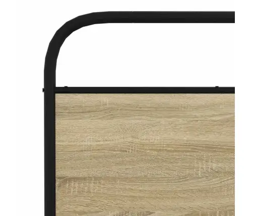 Gultas Rāmis Bez Matrača, Metāls, 183X213Cm, Ozolkoka Imitācija Vidaxl