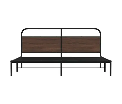 Gultas Rāmis Bez Matrača, Metāls, 180X200 Cm, Ozolkoka Krāsa Vidaxl