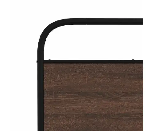 Gultas Rāmis Bez Matrača, Metāls, 200X200 Cm, Ozolkoka Krāsa Vidaxl