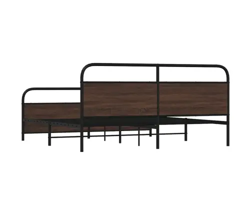 Lovos Rėmas Be Čiužinio, Rudas Ąžuolo, 180X200cm Metalas