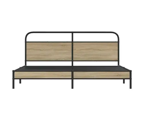 Lovos Rėmas Be Čiužinio, Dūminio Ąžuolo, 200X200cm Metalas