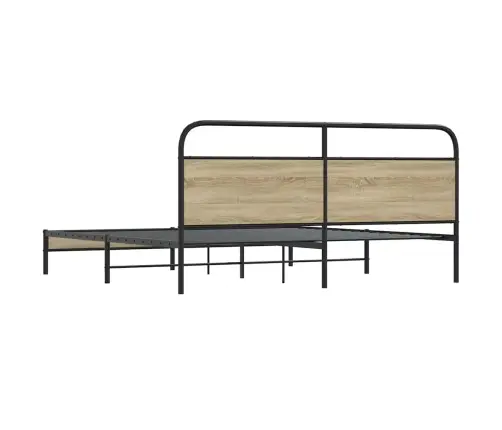 Lovos Rėmas Be Čiužinio, Dūminio Ąžuolo, 200X200cm Metalas