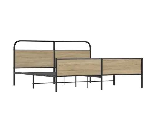 Lovos Rėmas Be Čiužinio, Dūminio Ąžuolo, 200X200cm Metalas