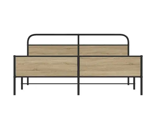Lovos Rėmas Be Čiužinio, Dūminio Ąžuolo, 200X200cm Metalas