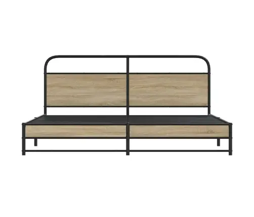 Gultas Rāmis Bez Matrača, Metāls, 180X200Cm, Ozolkoka Imitācija Vidaxl Gultas Rāmis Bez Matrača, Metāls, 180X200Cm, Ozolkoka Imitācija Vidaxl