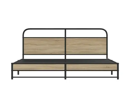 Lovos Rėmas Be Čiužinio, Dūminio Ąžuolo, 193X203cm Metalas