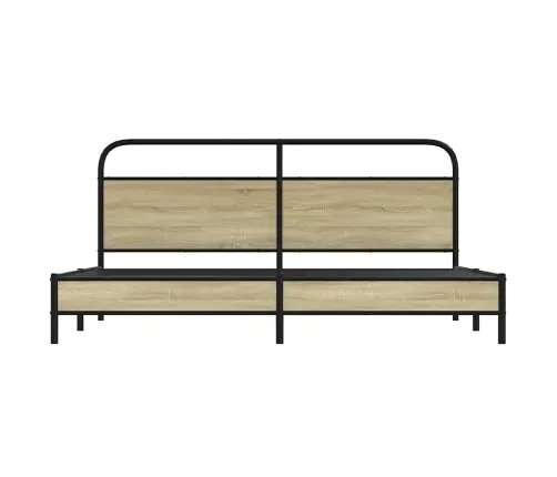 Lovos Rėmas Be Čiužinio, Sonoma Ąžuolo, 180X200cm Metalas