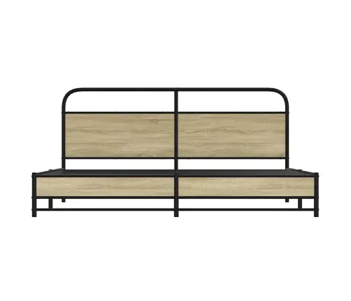 Lovos Rėmas Be Čiužinio, Sonoma Ąžuolo, 193X203cm Metalas