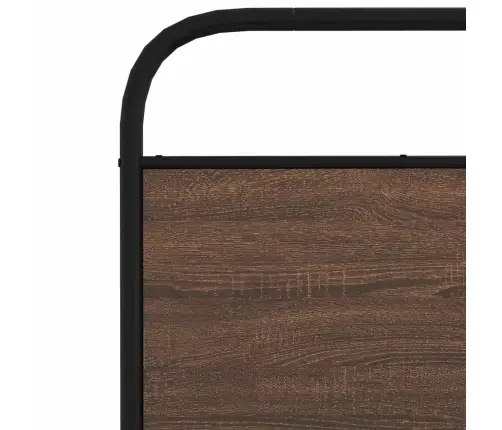 Metallist Voodiraam Ilma Madratsita Pruun Tamm 183X213 Cm