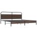 Metallist Voodiraam Ilma Madratsita Pruun Tamm 200X200 Cm