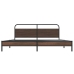 Metallist Voodiraam Ilma Madratsita Pruun Tamm 200X200 Cm