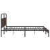 Metallist Voodiraam Ilma Madratsita Pruun Tamm 200X200 Cm