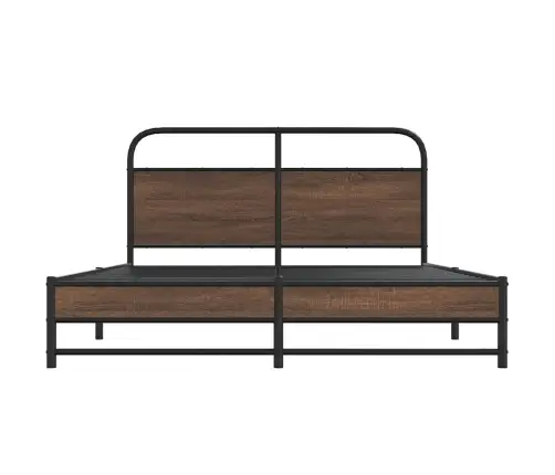 Gultas Rāmis Bez Matrača, Metāls, 160X200 Cm, Ozolkoka Krāsa Vidaxl