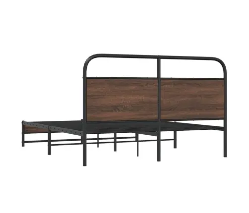 Gultas Rāmis Bez Matrača, Metāls, 160X200 Cm, Ozolkoka Krāsa Vidaxl