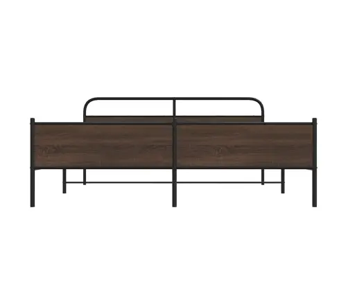 Gultas Rāmis Bez Matrača, Metāls, 180X200 Cm, Ozolkoka Krāsa Vidaxl