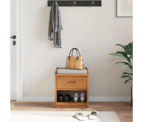 Prieškambario Suoliukas Sandnes, 45X40X50 cm Pušies Masyvas