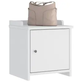 Prieškambario Suoliukas Sandnes Baltas 45X40X50 Pušies Masyvo