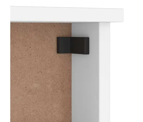 Sienas Mēteļu Pakaramais, Sandnes, Balts, 87X12X35 Cm, Priede Vidaxl