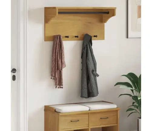 Pie Sienas Stiprināms Mēteļu Pakaramais Sandnes 87X30X42 Cm Vidaxl