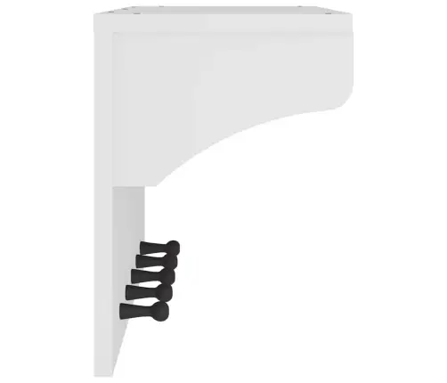 Seinale Paigaldatav Nagi, Sandnes, Valge, 87X30X42cm Männipuit