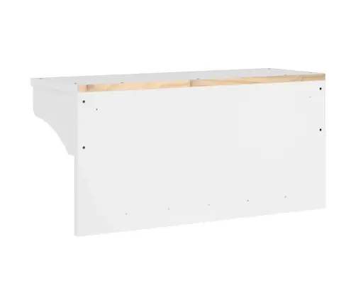 Seinale Paigaldatav Nagi, Sandnes, Valge, 87X30X42cm Männipuit