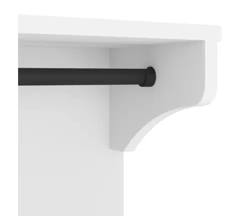 Seinale Paigaldatav Nagi, Sandnes, Valge, 87X30X42cm Männipuit