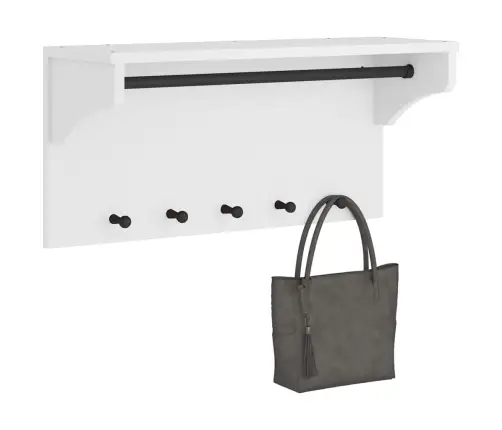 Seinale Paigaldatav Nagi, Sandnes, Valge, 87X30X42cm Männipuit