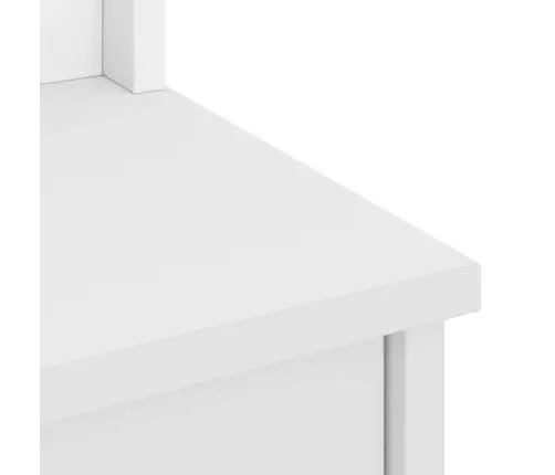 Salės Medis "Sandnes" Baltas 45X40X159,5 Pušies Masyvo