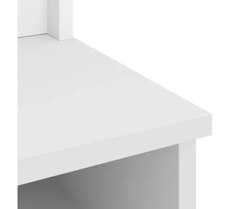 Halles Koks, Sandnes, Balts, 87X40X159,5 Cm, Priedes Masīvkoks Vidaxl