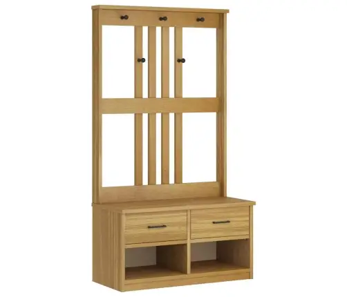 Halles Koks Sandnes 87X40X159,5 Cm Masīvkoka Priede Vidaxl