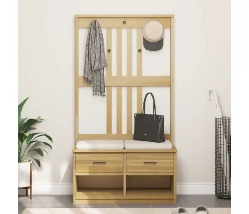 Halles Koks Sandnes 87X40X159,5 Cm Masīvkoka Priede Vidaxl