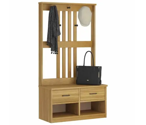 Halles Koks Sandnes 87X40X159,5 Cm Masīvkoka Priede Vidaxl