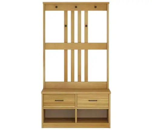 Halles Koks Sandnes 87X40X159,5 Cm Masīvkoka Priede Vidaxl