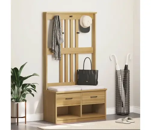 Halles Koks Sandnes 87X40X159,5 Cm Masīvkoka Priede Vidaxl