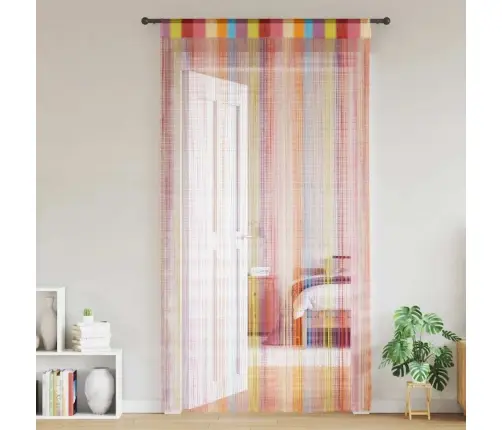 Virvelinės Užuolaidos, 2Vnt., 100X250cm Įvairių Spalvų