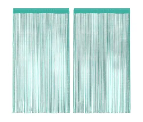 Virvelinės Užuolaidos, 2Vnt., 140X250cm Turkio Spalvos