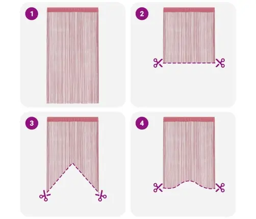 Nöörkardinad 2 Tk, Roosa, 140X250 Cm Nöörkardinad 2 Tk, Roosa, 140X250 Cm