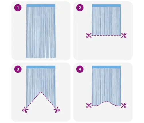 Bārkšu Aizkari, 2 Gab., 140X250 Cm, Gaiši Zili Vidaxl