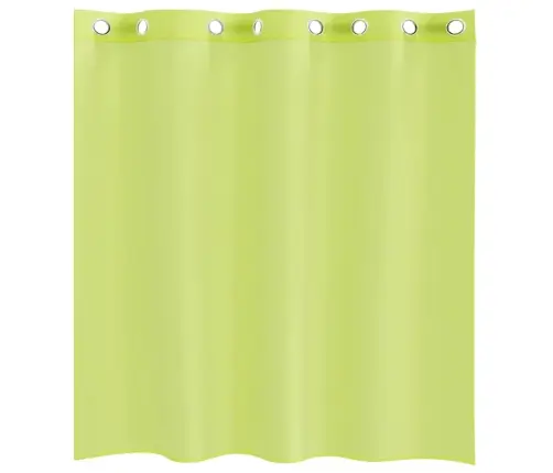Voile Kardinad Koos Rõngastega 2 Tk Õunaroheline 140X140 Cm