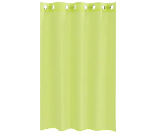Voile Aizkari Ar Starplikām, 2 Gab., Dzeltenzaļi, 140X175 Cm Vidaxl