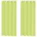 Voile Kardinad Koos Läbivõredega 2 Tk Apple Green 140X245 Cm